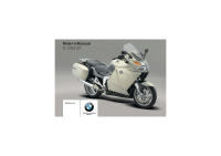 BMW K1200 GT - Owners manual EN 2006